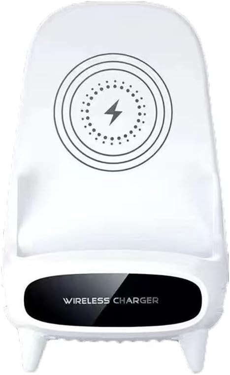 Station de Charge Sans Fil 2 en 1 — 15 W | Son Stéréo | Support Multimédia